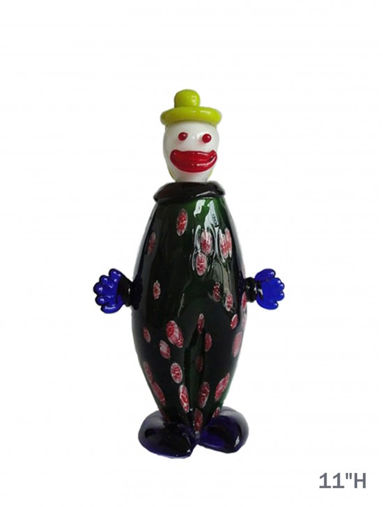 Hand-blown Glass Clown 